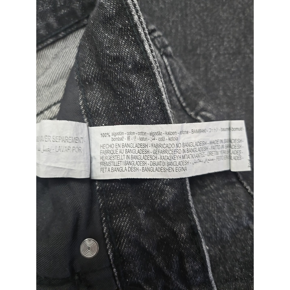 Zara Bliss Mom Jeans Size 31 High Waist Button Fly Cropped 100% Cotton NWT - Picture 11 of 11